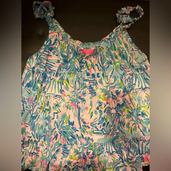 lilly pulitzer loro tank blue ibiza cabana size L - Picture 4 of 6